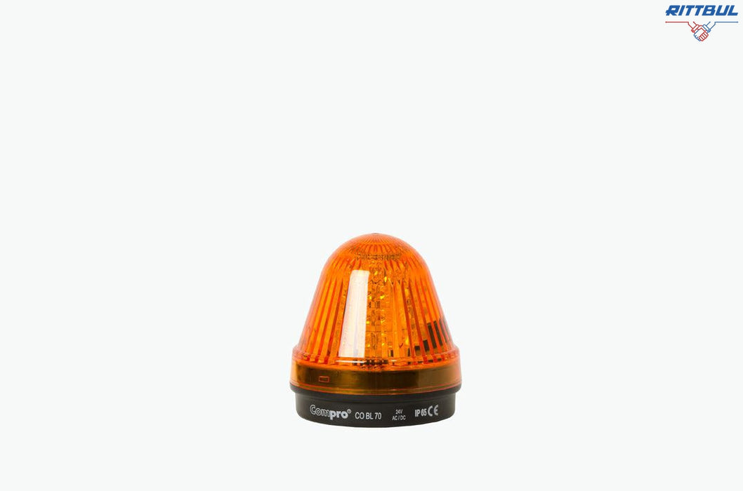 COMPRO CO BL 70 AL 024 2F LED Сигнална лампа BL 70, жълта, пост. /мигаща светлина 24 V AC DC / CO BL 70 AL 024 2F / 6162033300