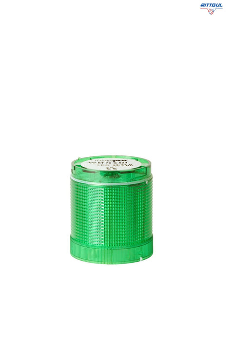 COMPRO CO ST 70 G Светлинен елемент, зелен LED, диам 70 мм, пост./мигаща светлина /CO ST 70 G / 6108443400