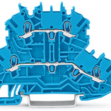WAGO 2000-2204 Двуетажна редова клема TOPJOB`S 1мм2, N/N синя