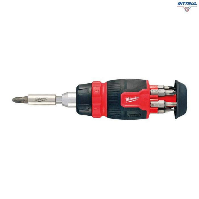 MILWAUKEE 4932480581 Отвертка Milwaukee с тресчотка, 8 в 1, к-т с битове