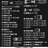 WERA 05160785001 Комплект с две тресчотки Zyklop - 43 части
