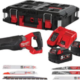 Акумулаторен саблен трион к-кт MILWAUKEE M18FSZ100P-502P FUEL COMBO KIT IN2 4933498242