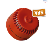 COMPRO ROLP SV R D3 Електронна сирена Roshni Low Profile ( ROLP), червена 9-28 V DC; 64-112 dB, IP65, 32 alarm tones/ ROLP SV R D3 / 6552024000