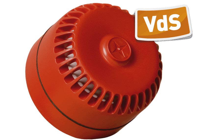 COMPRO ROLP SV R D3 Електронна сирена Roshni Low Profile ( ROLP), червена 9-28 V DC; 64-112 dB, IP65, 32 alarm tones/ ROLP SV R D3 / 6552024000