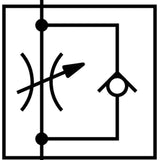 FESTO 6509 Дросел-обратен клапан GRA-1/4-B