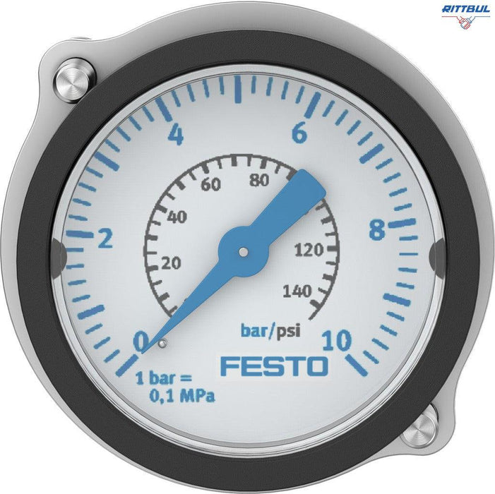 FESTO 159596 Манометър с фланцово закрепване FMA-40-10-1/4-EN