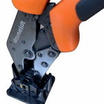 DRUSEIDT 12202 Комплект клещи Profi-Crimp Plus с 3 броя скоби за кримпване и магнитен държач