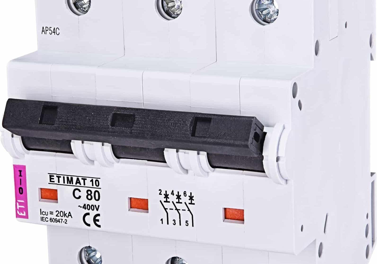 ETI 002135731 Автоматичен прекъсвач 3p C 80A 20kA - Rittbul
