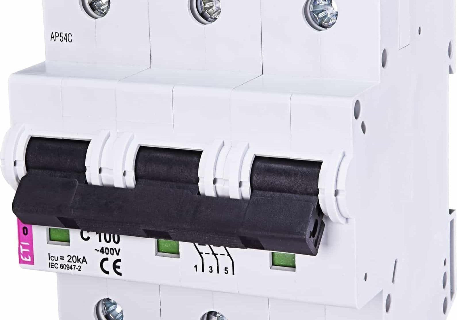 ETI 002135732 Автоматичен прекъсвач 3p C 100A 20kA - Rittbul