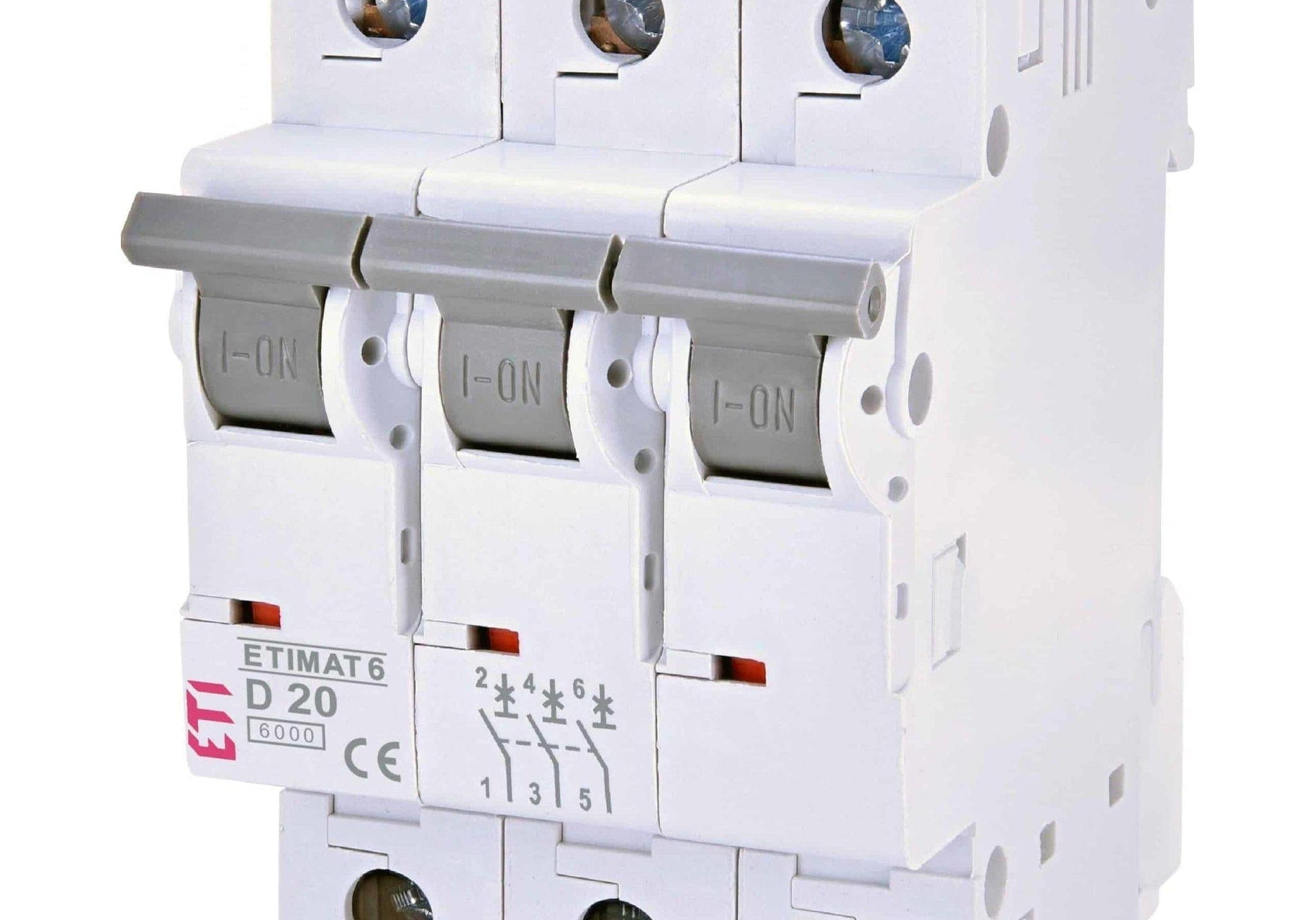 ETI 002164517 Автоматичен прекъсвач 3p D 20A 6kA - Rittbul