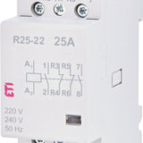 ETI 002462340 Модулен контактор 4P 2модула 25А 2NO+2NC 230 V AC