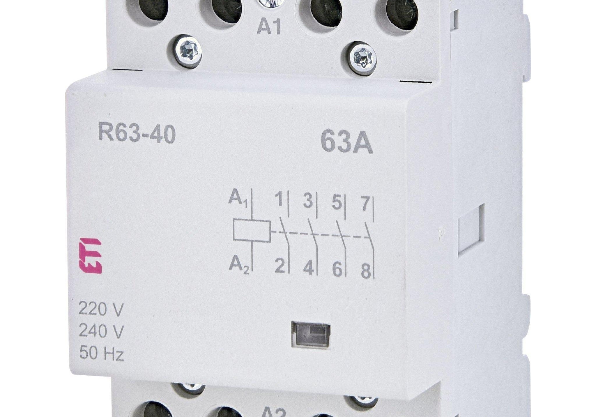 ETI 002463450 Модулен контактор 63А, 4NO, 230V AC - Rittbul
