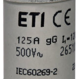 Стопяем предпазител ETI 002651051 CH22 22x58 500V gG 125A