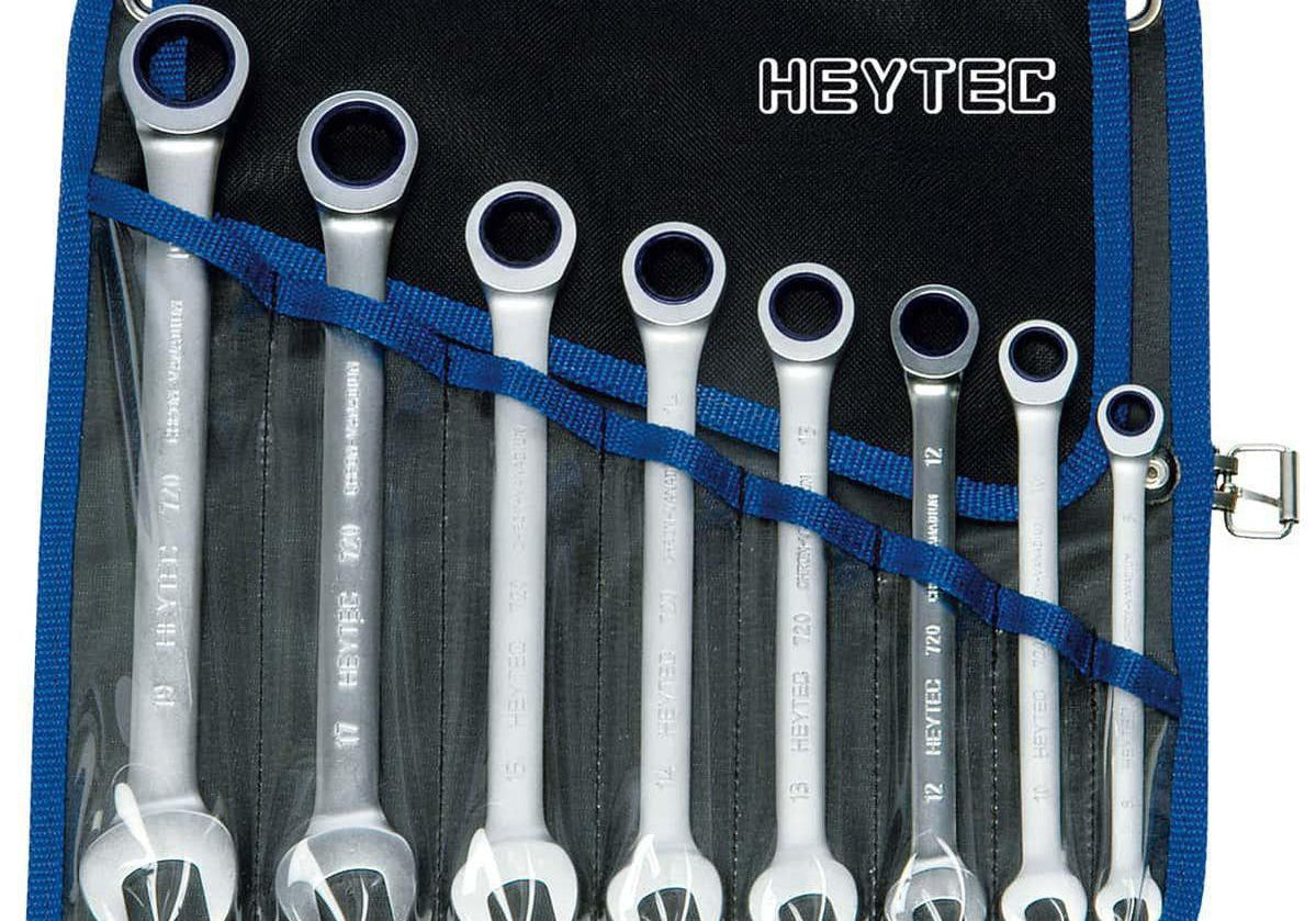 HEYTEC 50720600380 Комплект звездог. ключове с тресч. 8-19 мм (8 бр.) - Rittbul