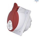 Индустриален контакт за вграждане ETI 004482081 EE 3253 32A 400V 3+N+PE IP44