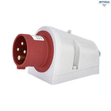 Индустриален щепсел за стена ETI 004482059 EP 1643 16A 400V 3P+PE IP44