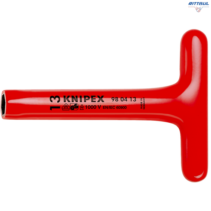 KNIPEX 98 04 17 Т-образна ръкохватка, глуха, 17 мм х 200 мм