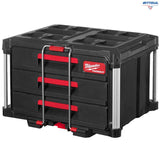 Кутия за инструменти Milwaukee PACKOUT 4932472130 - 563x414x363мм, 3 чекмеджета