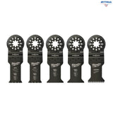 MILWAUKEE 48906115 Комплект ножове за мултишлайф OMT SL Set Wood/Metal; 28 - 35 мм; 5бр.