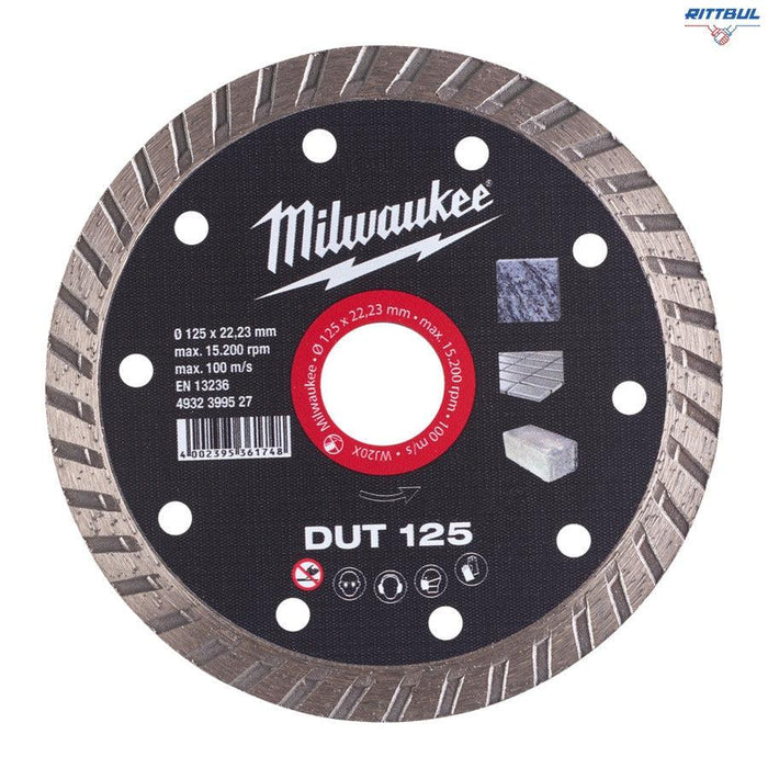 MILWAUKEE 4932399527 Диамантен диск за камък DUT 125 mm