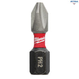 MILWAUKEE 4932430852 Накрайник Impact S/Bit ShW PH2 25mm - 2 броя