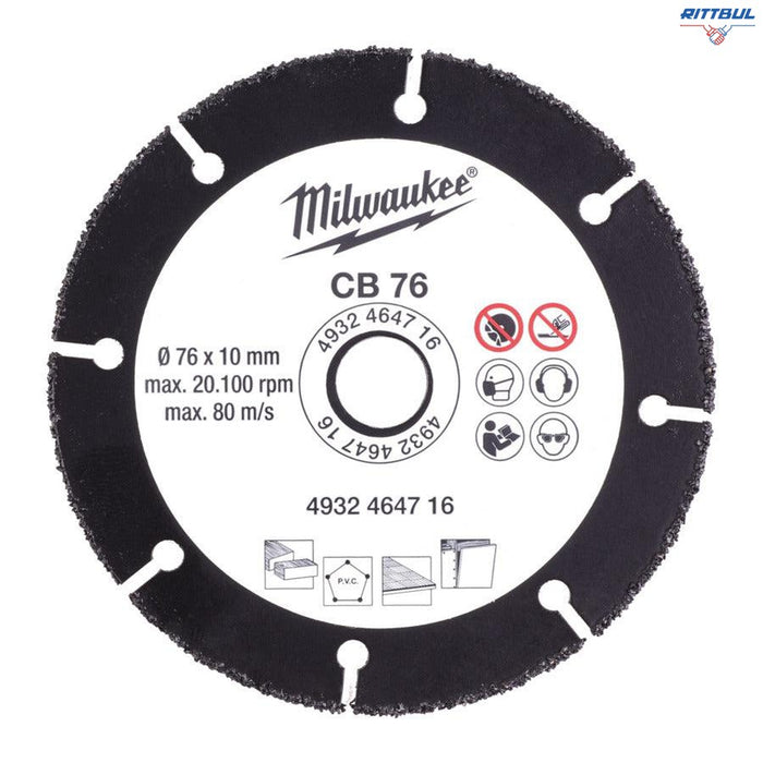 MILWAUKEE 4932464716 Карбиден диск Milwaukee CB 76mm