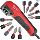 MILWAUKEE 4932471274 Ъглова приставка 1/4" к-т с битове Milwaukee SHW CD  - 11 части