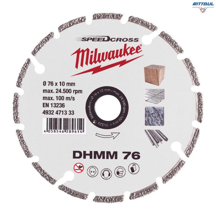 MILWAUKEE 4932471333 Диамантен диск Milwaukee DHMM 76 мм x 1.2 мм