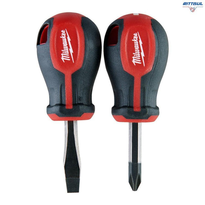 MILWAUKEE 4932471810 Комплект отвертки Tri-lobe S/Driver Stubby - 2бр. (PZ2 x 45mm / SL6.5 x 45mm)