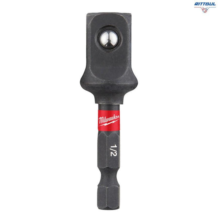 MILWAUKEE 4932478803 Адаптор Milwaukee, Impact, 1/4" Hex - 1/2" square х 50 мм