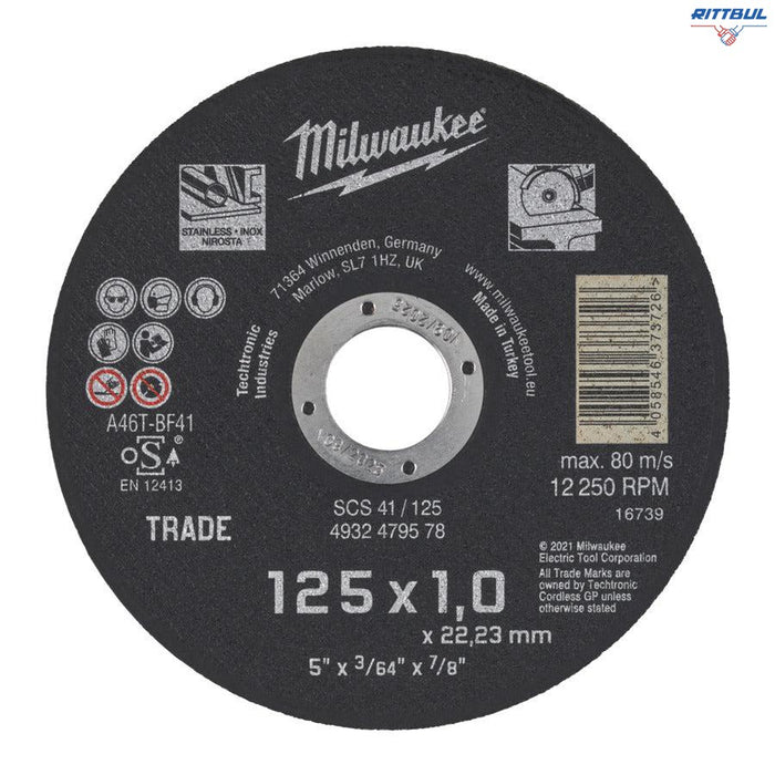 MILWAUKEE 4932479578 Диск за метал Trade SCS41 125x1.0mm