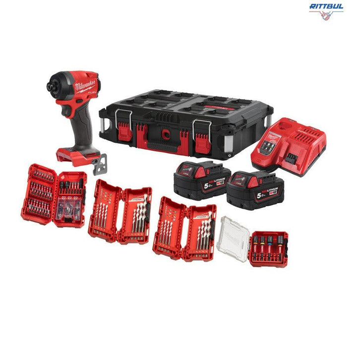 MILWAUKEE 4933498244 Aкумулаторен ударен гайковерт к-кт M18FID3100P-502P M18 FUEL COMBO KIT IN2