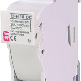 Основа разединител ETI 002540201 EFH 10 DC 1P за предпазители с размер 10х38мм