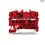 WAGO 2000-1203 Редова клема TOPJOB`S 1мм2, 2Р, червена