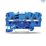 WAGO 2000-1304 Редова клема TOPJOB`S 1мм2, 3Р, синя