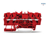 WAGO 2000-1403 Редова клема TOPJOB`S 1мм2, 4Р, червена