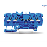 WAGO 2000-1404 Редова клема TOPJOB`S 1мм2, 4Р, синя