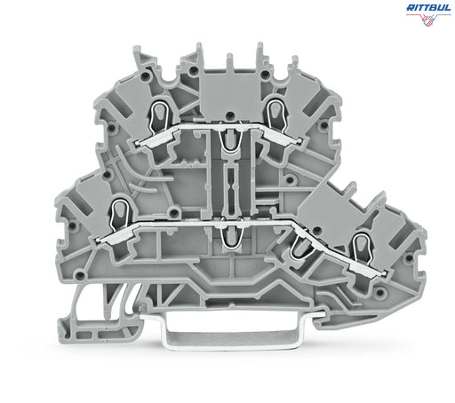 WAGO 2000-2201 Двуетажна редова клема TOPJOB`S 1мм2, L/L - Rittbul
