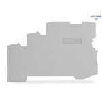 WAGO 2000-5391 Крайна капачка; 1 mm дебелина; за 3-проводни клеми; сив - Rittbul