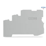 WAGO 2000-5391 Крайна капачка; 1 mm дебелина; за 3-проводни клеми; сив - Rittbul