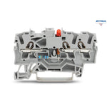 WAGO 2002-1321/1000-434 3-проводникова клема с диод LED (червен); 24 VDC - Rittbul