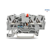 WAGO 2002-1321/1000-434 3-проводникова клема с диод LED (червен); 24 VDC - Rittbul