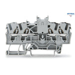 WAGO 2002-1441 Рвдова клема с двоен потенциал; с двоен, централен слот за маркери, ; 2,5 mm2 - Rittbul