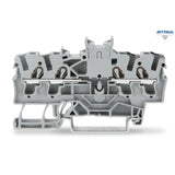 WAGO 2002-1441 Рвдова клема с двоен потенциал; с двоен, централен слот за маркери, ; 2,5 mm2 - Rittbul