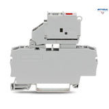 WAGO 2002-1611/1000-542 2-проводникова клема за миниатюрен метричен предпазител 5x20мм; с LED индикация; 30-65V - Rittbul