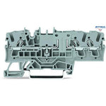 WAGO 2002-1761 3-проводна базова клема за DIN шина 35 x 15 мм 35 x 7.5; 2,5 mm2 - Rittbul