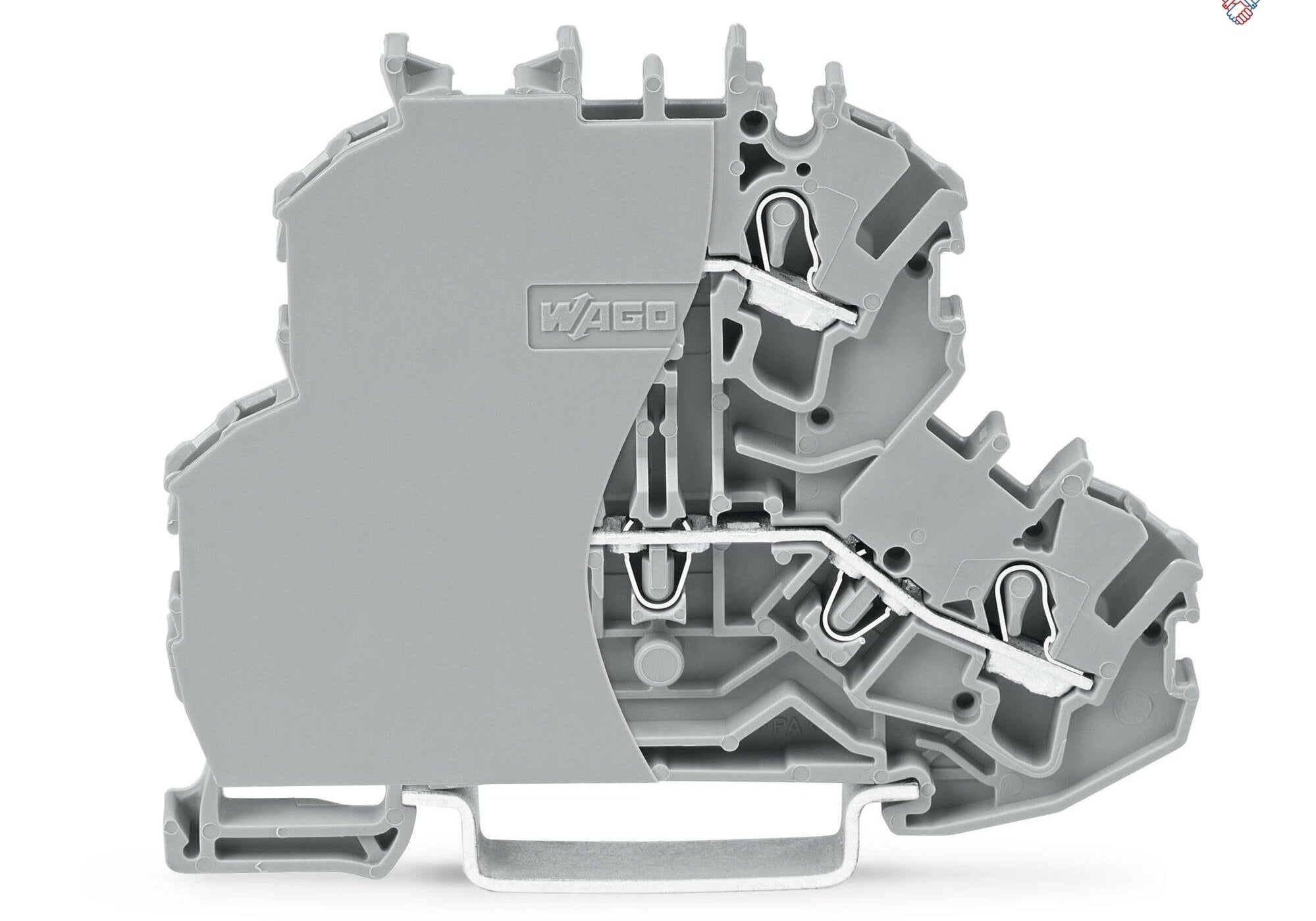 WAGO 2002-2201/099-000 Двуетажна клема TOPJOB`S 2.5мм2 с капачка, L/L - Rittbul