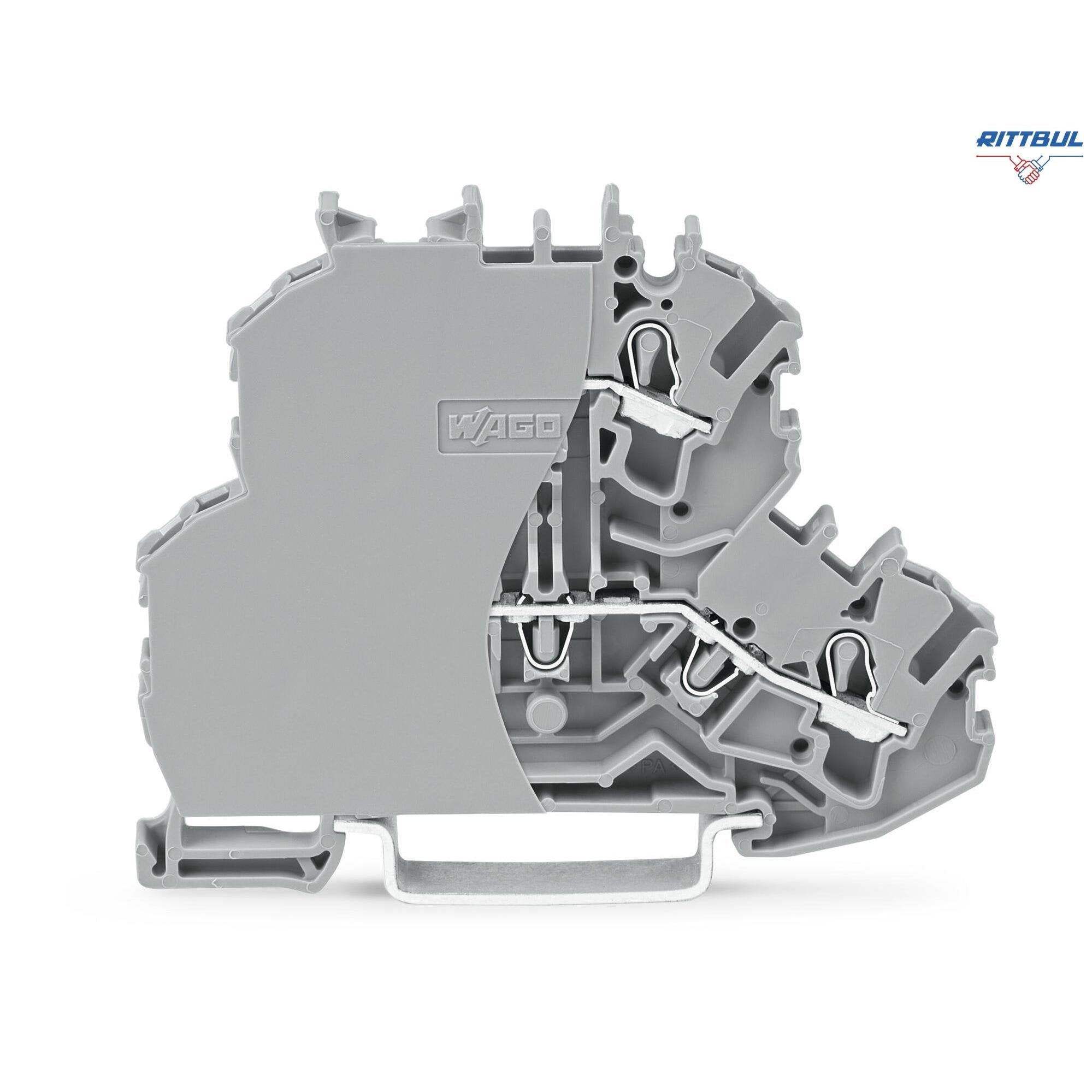 WAGO 2002-2201/099-000 Двуетажна клема TOPJOB`S 2.5мм2 с капачка, L/L - Rittbul