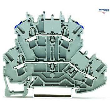 WAGO 2002-2203 Двуетажна клема TOPJOB`S 2.5мм2, L/N - Rittbul