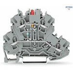 WAGO 2002-2221/1000-413 Компонентна клема, двуетажна, LED (червен); 24 VDC - Rittbul